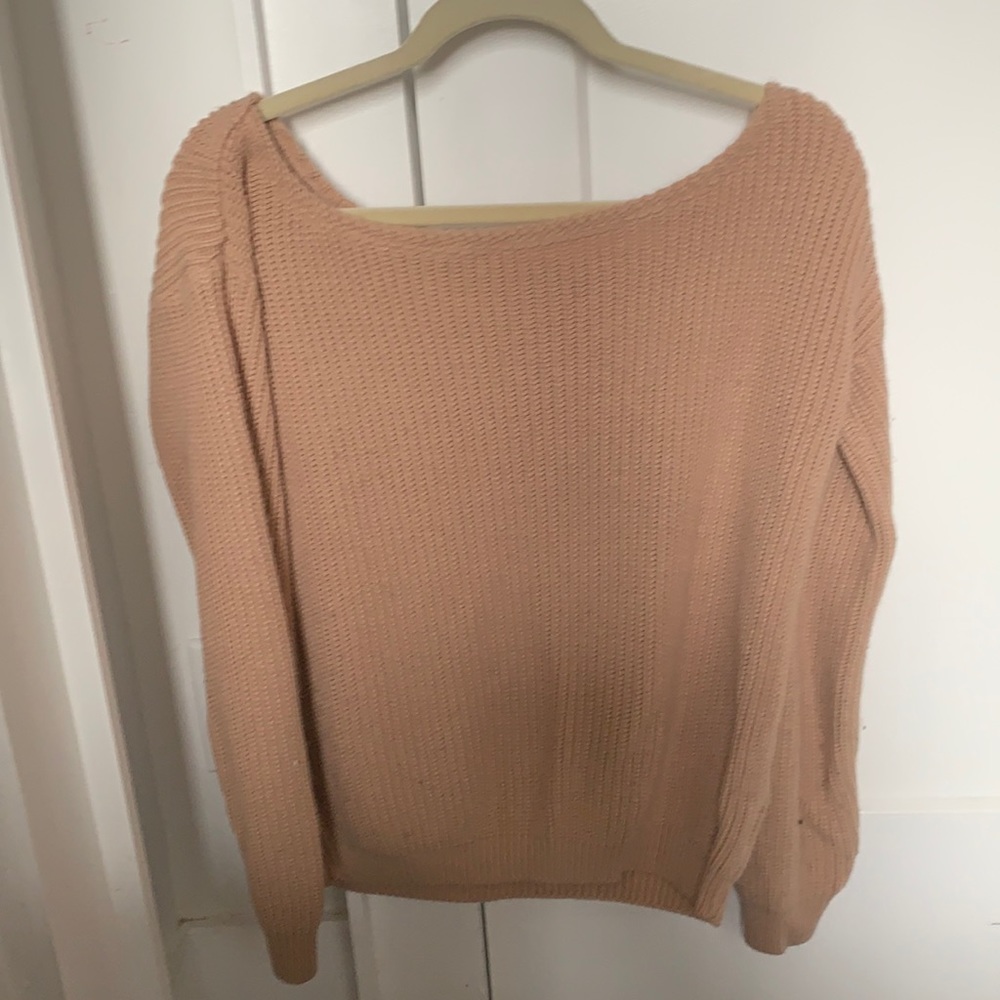 Off shoulder sweater